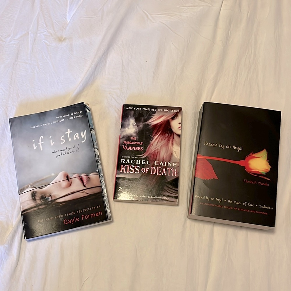 3 YA Paperback Book Bundle
